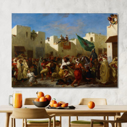 Fanatici Di Tangeri Eugène Delacroix edx37 quadro stampato su tela