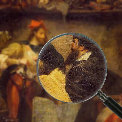 Faust E Mefistofele Eugène Delacroix edx39 quadro stampato su tela