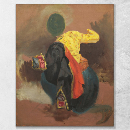 Figura In Costume Turco Eugène Delacroix edx40 quadro stampato su tela
