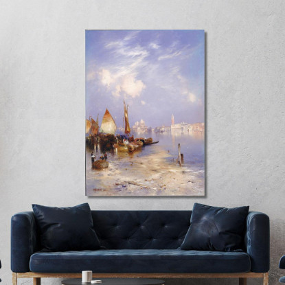 Una Vista Di Venezia Thomas Moran tmr6 quadro stampato su tela