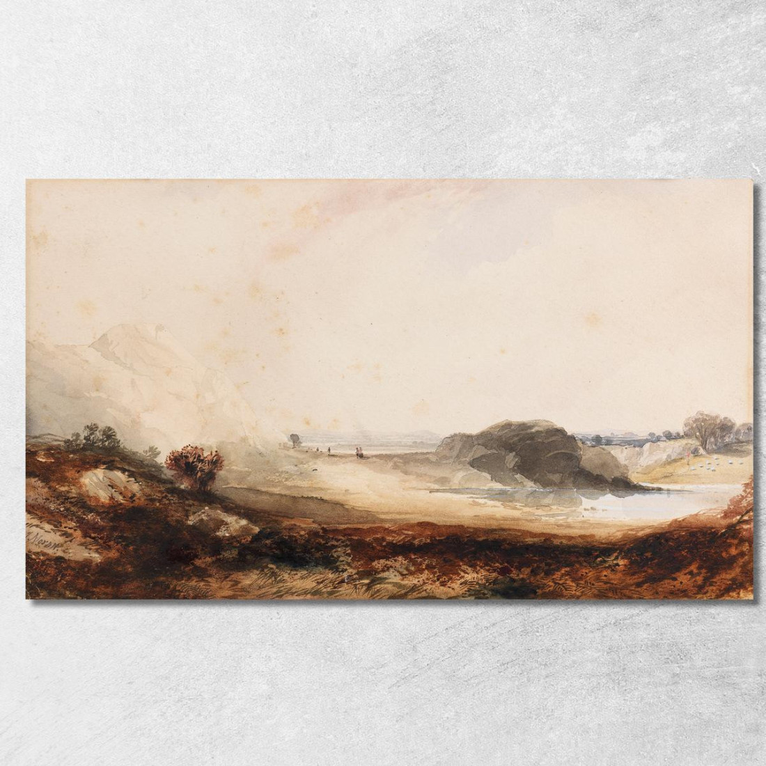 Paesaggio Alpino Thomas Moran tmr8 quadro stampato su tela Paesaggio Alpino Thomas Moran tmr8 quadro stampato su tela