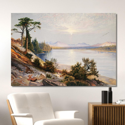Capo Del Fiume Yellowstone Thomas Moran tmr33 quadro stampato su tela