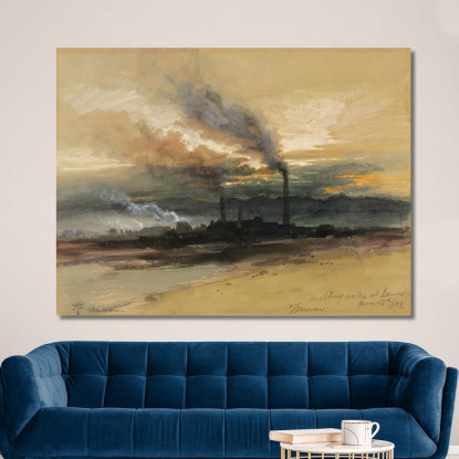 Fonderia A Denver Thomas Moran tmr53 quadro stampato su tela
