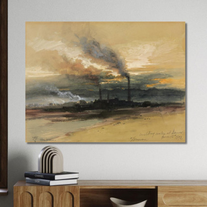 Fonderia A Denver Thomas Moran tmr53 quadro stampato su tela