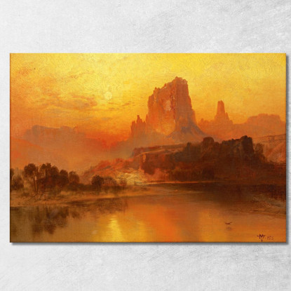 L'Ora D'Oro Thomas Moran tmr60 quadro stampato su tela