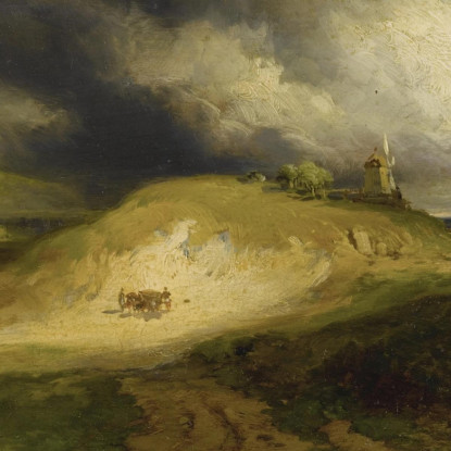 La Gravel Bank Di Easthampton L.I. Thomas Moran tmr64 quadro stampato su tela