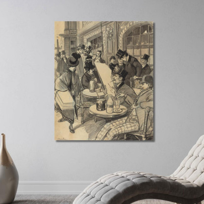 Quello Di Maxim Théophile Alexandre Steinlen tas9 quadro stampato su tela