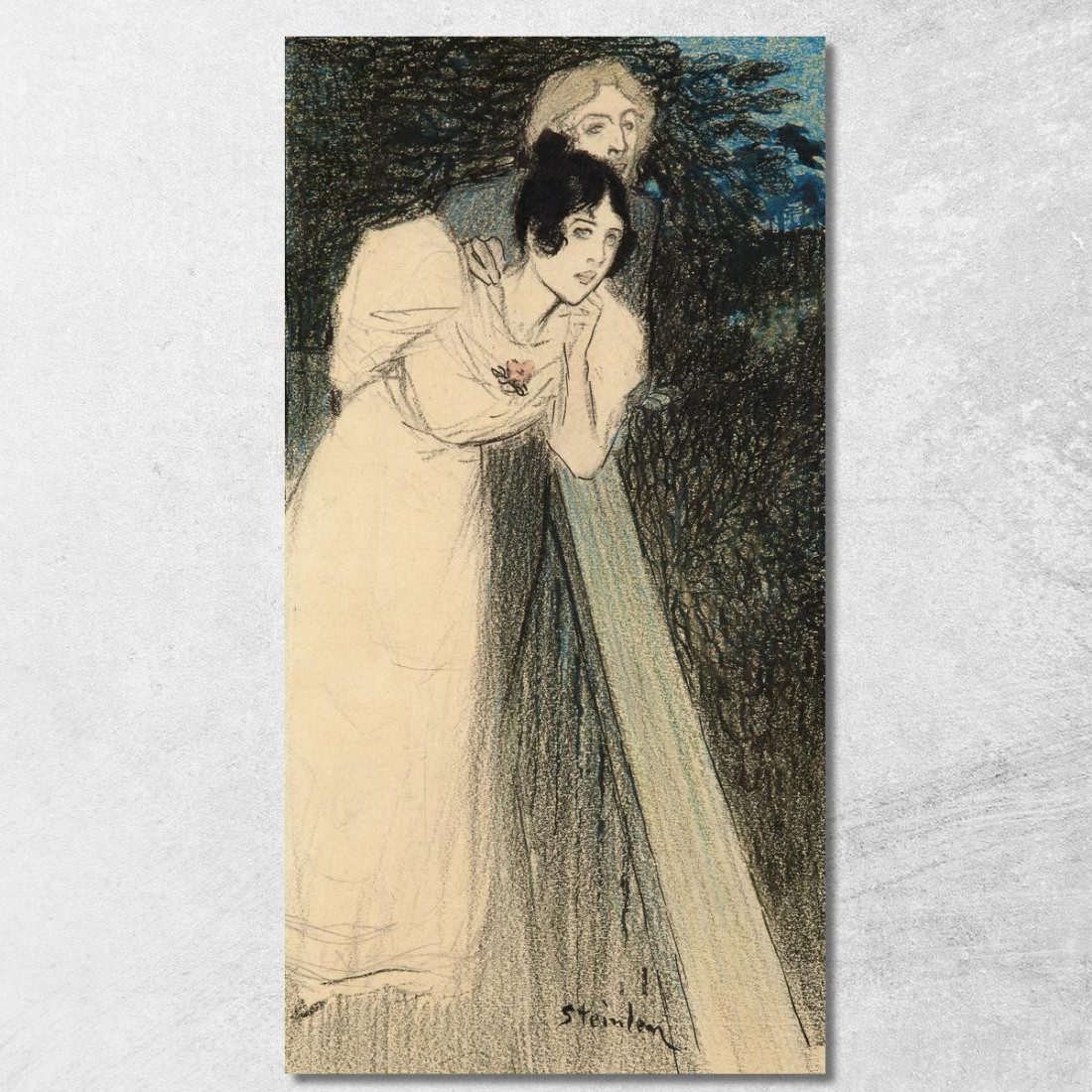 Due Donne In Abiti Théophile Alexandre Steinlen tas17 quadro stampato su tela Due Donne In Abiti Théophile Alexandre Steinlen tas17 quadro stampato su tela