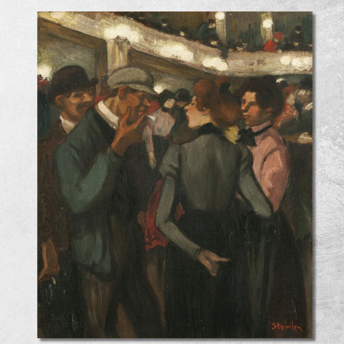 Ragazze E Magnaccia Al Moulin Rouge Théophile Alexandre Steinlen tas21 quadro stampato su tela Ragazze E Magnaccia Al Moulin Rouge Théophile Alexandre Steinlen tas21 quadro stampato su tela
