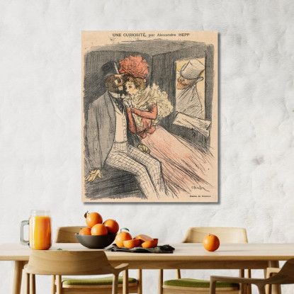 Gil Blas Illustrato Una Curiosità Di Alexandre Hepp Théophile Alexandre Steinlen tas22 quadro stampato su tela