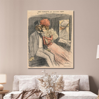 Gil Blas Illustrato Una Curiosità Di Alexandre Hepp Théophile Alexandre Steinlen tas22 quadro stampato su tela