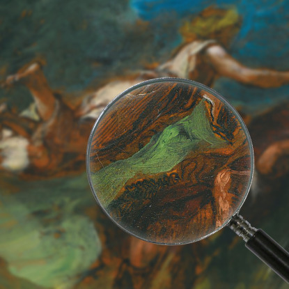 Esiodo E La Musa Eugène Delacroix edx57 quadro stampato su tela