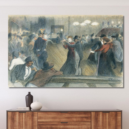 La Danza Théophile Alexandre Steinlen tas50 quadro stampato su tela