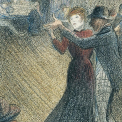 La Danza Théophile Alexandre Steinlen tas50 quadro stampato su tela