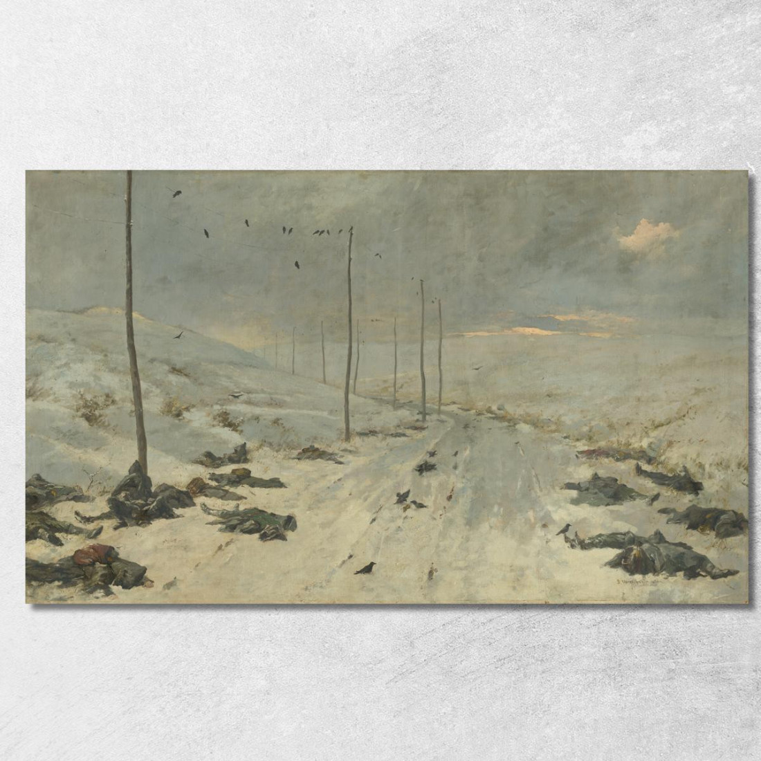Dopo Il Combattimento Vasily Vereshchagin vvr7 quadro stampato su tela Dopo Il Combattimento Vasily Vereshchagin vvr7 quadro stampato su tela