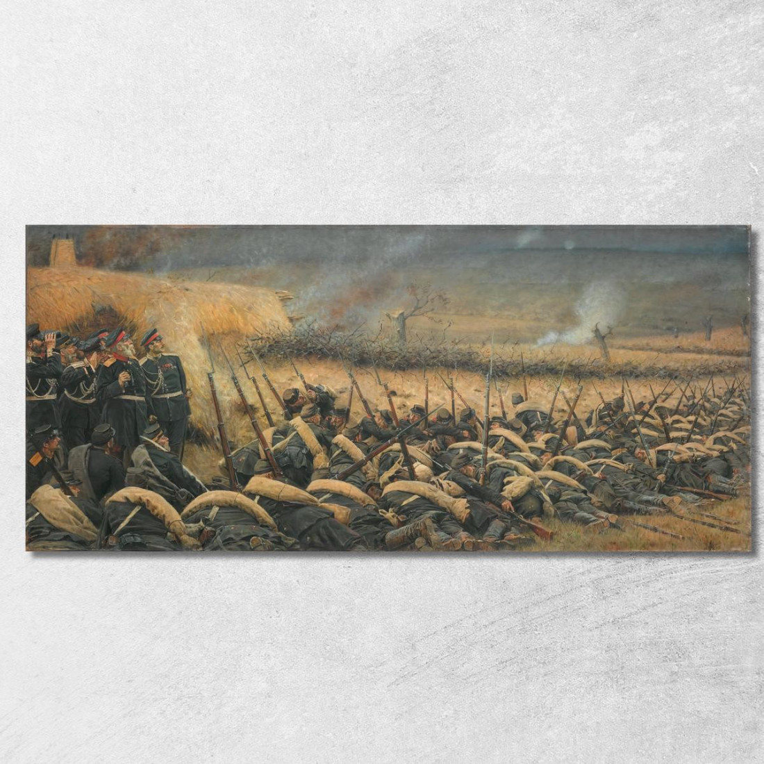 Prima Dell'Attacco. A Plevna Vasily Vereshchagin vvr10 quadro stampato su tela Prima Dell'Attacco. A Plevna Vasily Vereshchagin vvr10 quadro stampato su tela