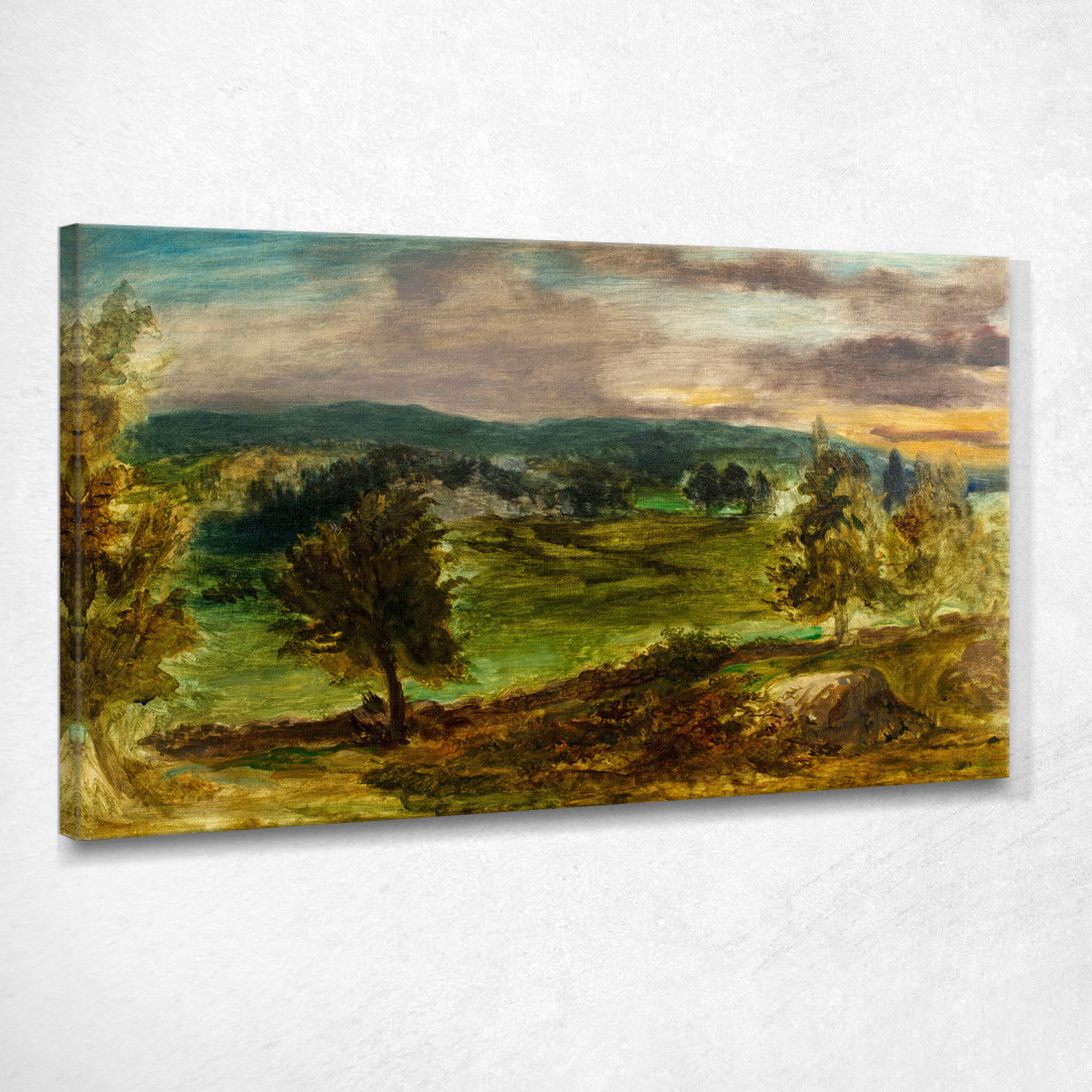 Paesaggio A Champrosay Eugène Delacroix edx64 quadro stampato su tela Paesaggio A Champrosay Eugène Delacroix edx64 quadro stampato su tela