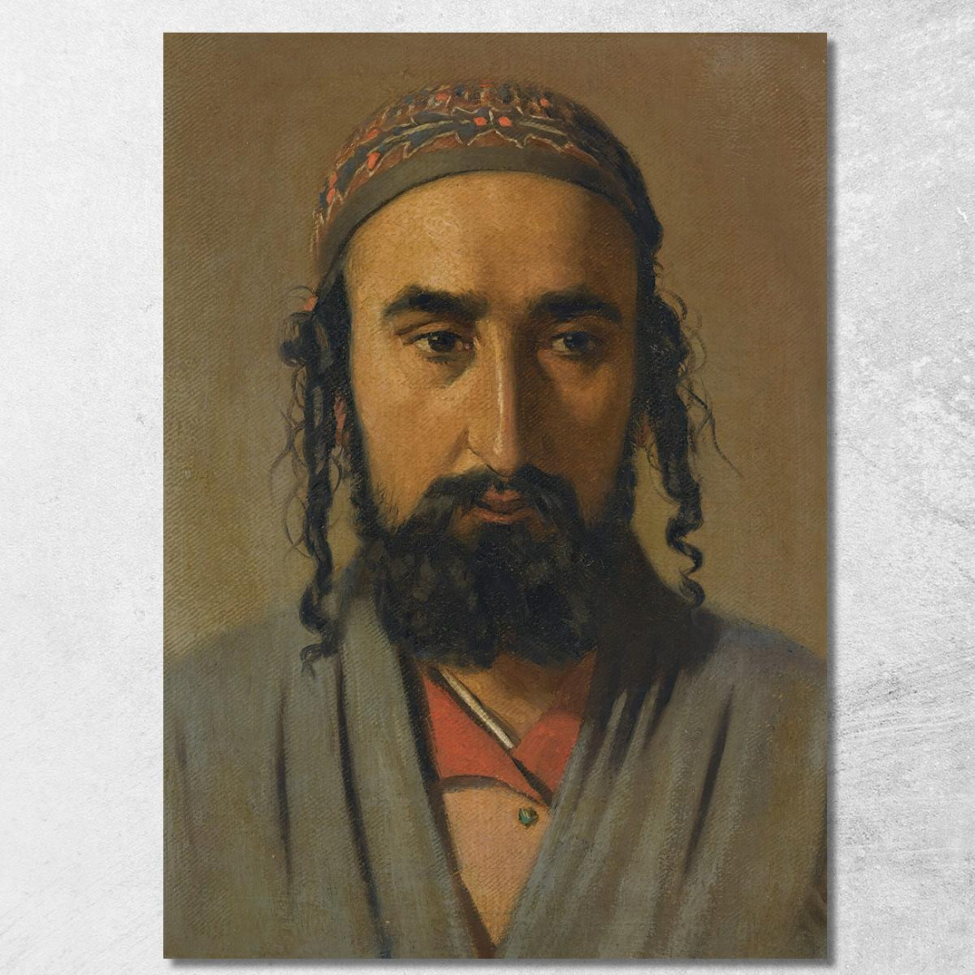 Ritratto Di Un Mercante Ebreo Vasily Vereshchagin vvr42 quadro stampato su tela Ritratto Di Un Mercante Ebreo Vasily Vereshchagin vvr42 quadro stampato su tela