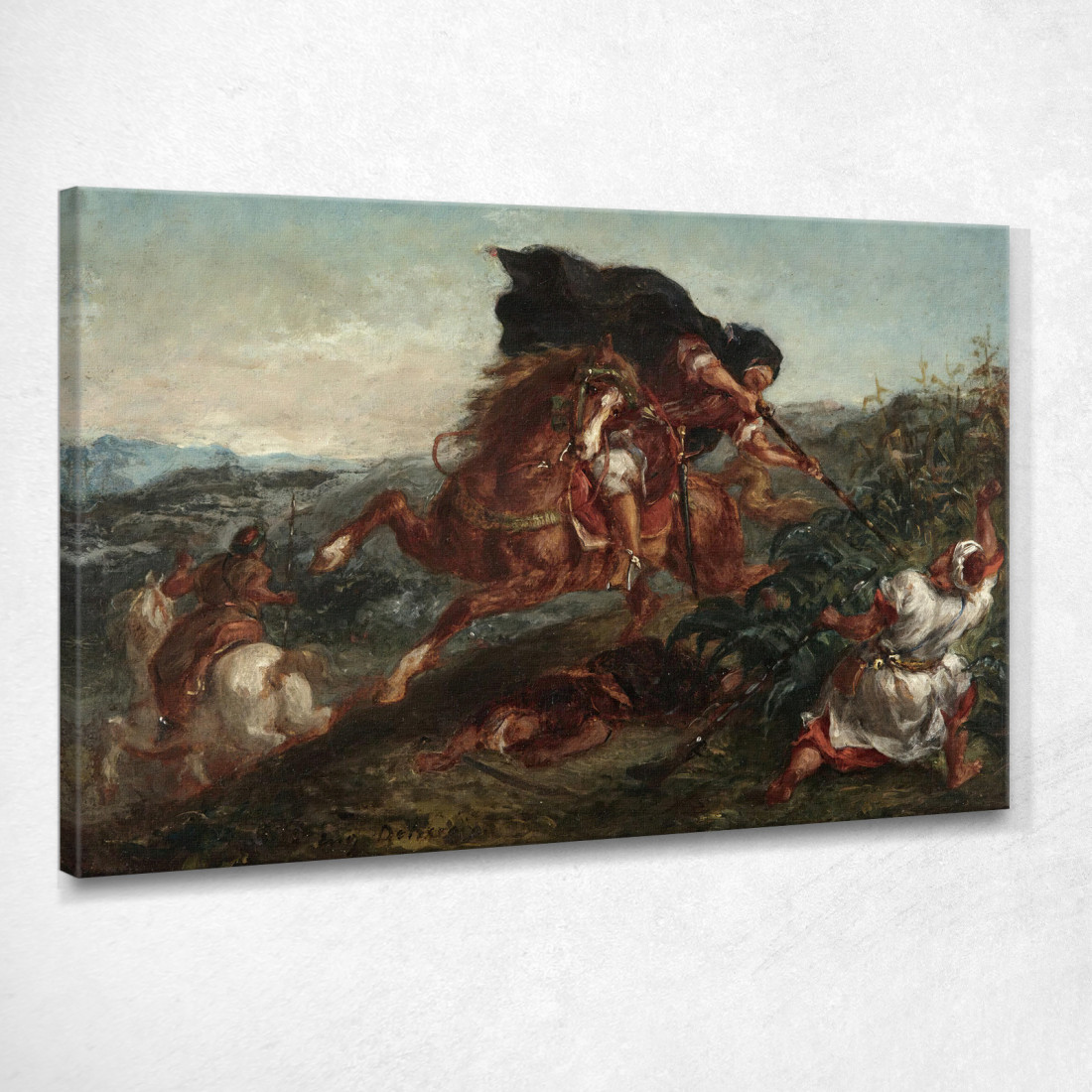 La Lotta Eugène Delacroix edx67 quadro stampato su tela La Lotta Eugène Delacroix edx67 quadro stampato su tela