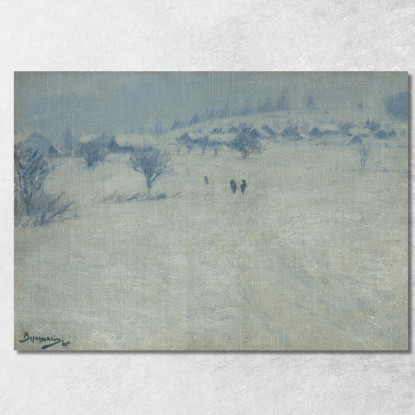 Paesaggio Invernale Vasily Vereshchagin vvr72 quadro stampato su tela