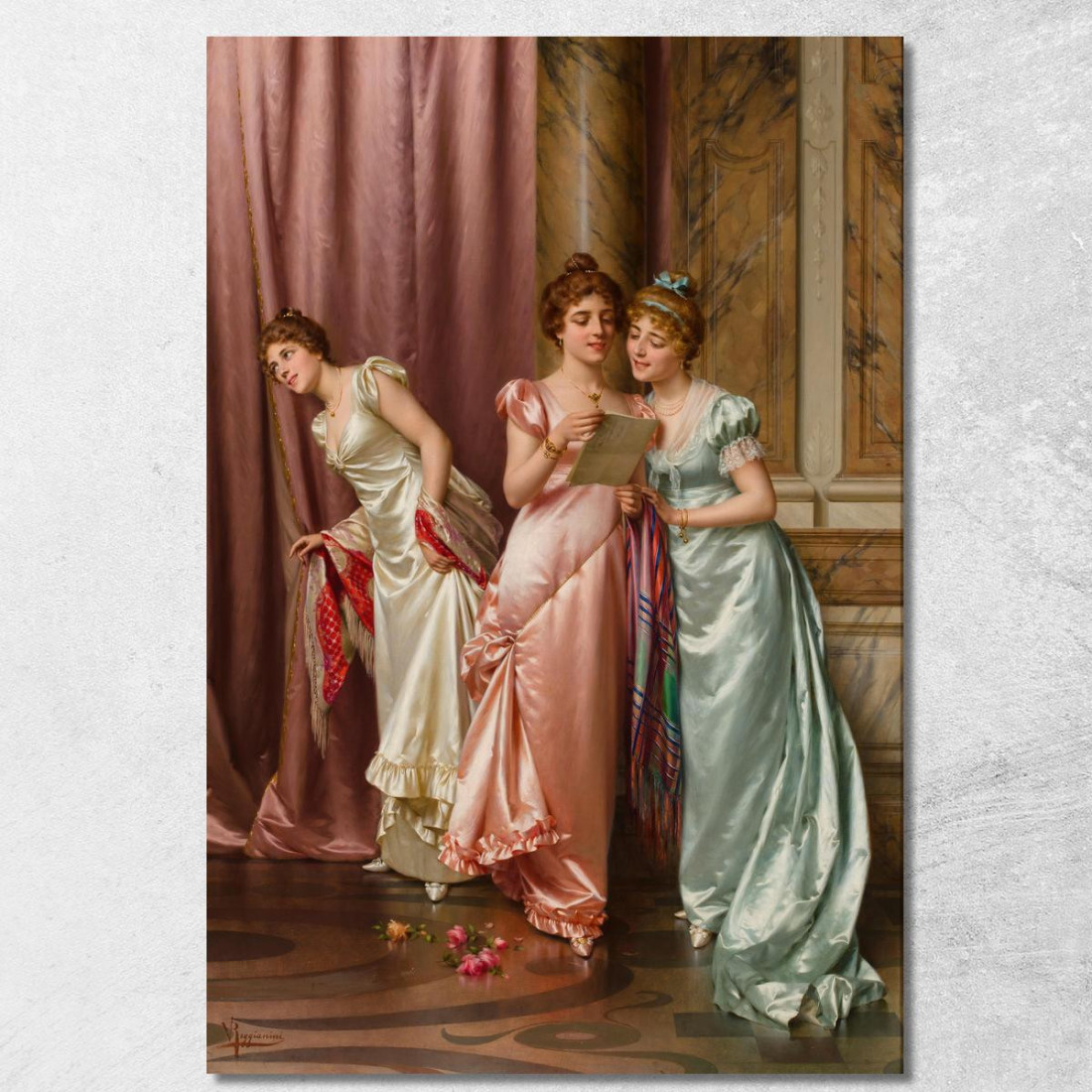 Una Lettera Illecita Vittorio Reggianini vrg9 quadro stampato su tela Una Lettera Illecita Vittorio Reggianini vrg9 quadro stampato su tela