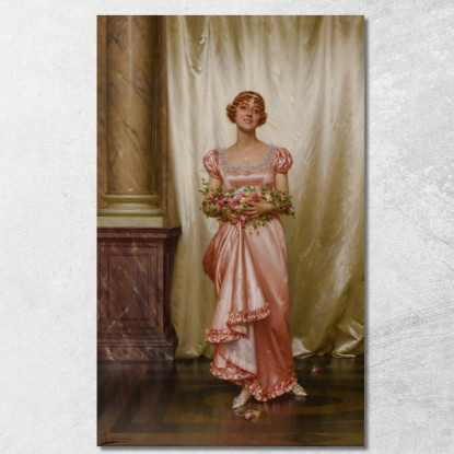 Rose Vittorio Reggianini vrg14 quadro stampato su tela