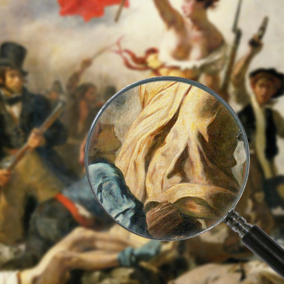 La Libertà Che Guida Il Popolo Eugène Delacroix edx70 quadro stampato su tela