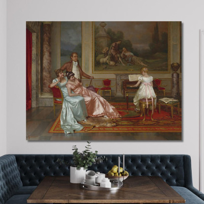 Il Recital Di Pianoforte Vittorio Reggianini vrg20 quadro stampato su tela
