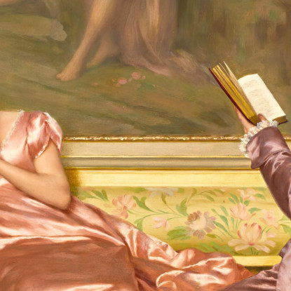La Lettura Della Poesia 2 Vittorio Reggianini vrg21 quadro stampato su tela
