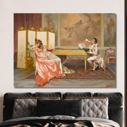 Il Recital Vittorio Reggianini vrg25 quadro stampato su tela