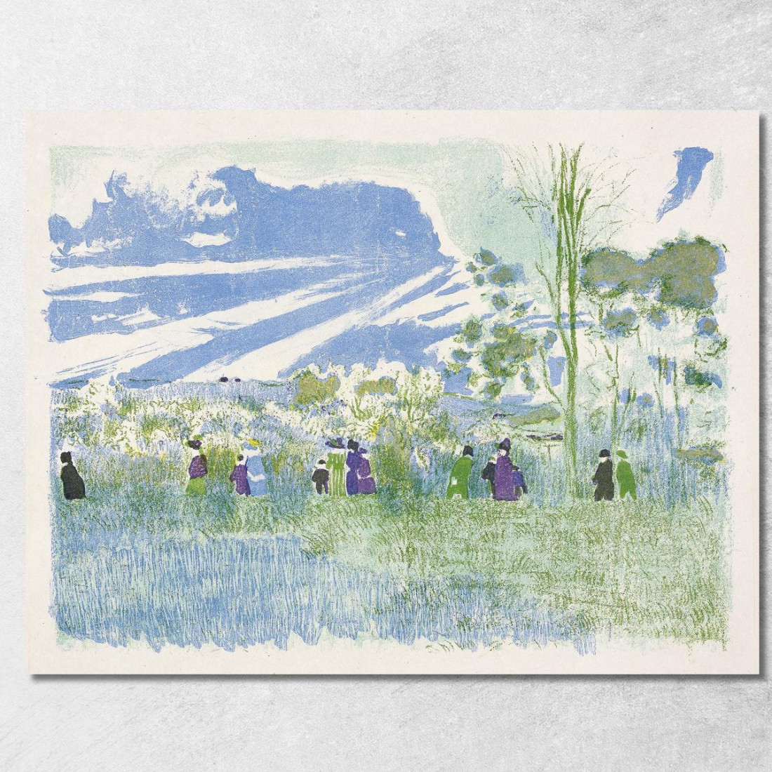 Attraverso I Campi Tavola Tre Da Paesaggi E Interni Édouard Vuillard evu3 quadro stampato su tela Attraverso I Campi Tavola Tre Da Paesaggi E Interni Édouard Vuillard evu3 quadro stampato su tela