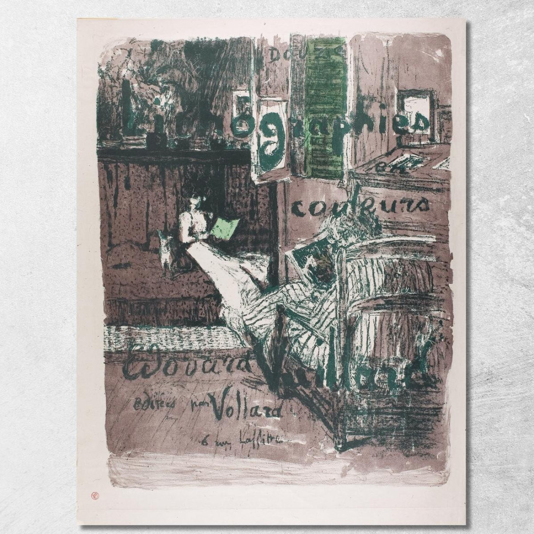 Copertina Dell'Album Per Paesaggi E Interni Édouard Vuillard evu4 quadro stampato su tela Copertina Dell'Album Per Paesaggi E Interni Édouard Vuillard evu4 quadro stampato su tela