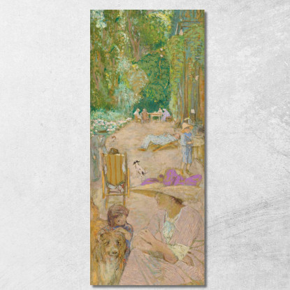 Ai Padiglioni Di Cricqueboeuf. Davanti Alla Casa Édouard Vuillard evu11 quadro stampato su tela