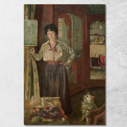 Jeanne Louise Guerin Édouard Vuillard evu40 quadro stampato su tela