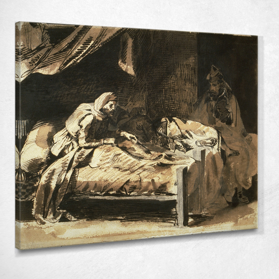 Ospedale Militare Eugène Delacroix edx79 quadro stampato su tela Ospedale Militare Eugène Delacroix edx79 quadro stampato su tela