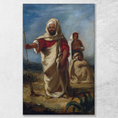Capo Marocchino Eugène Delacroix edx80 quadro stampato su tela