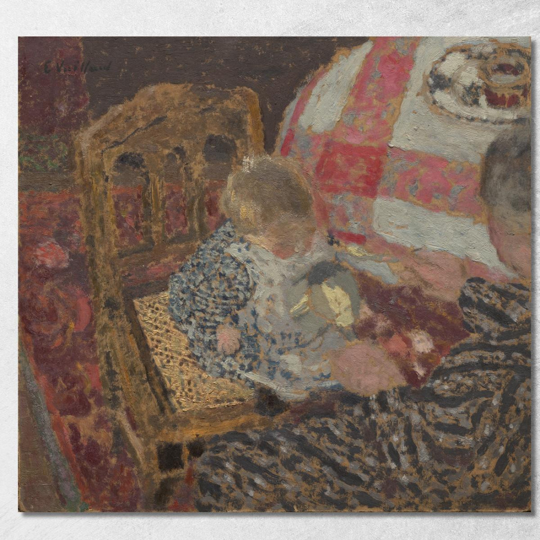 Pranzo Annette E Sua Nonna Édouard Vuillard evu91 quadro stampato su tela Pranzo Annette E Sua Nonna Édouard Vuillard evu91 quadro stampato su tela