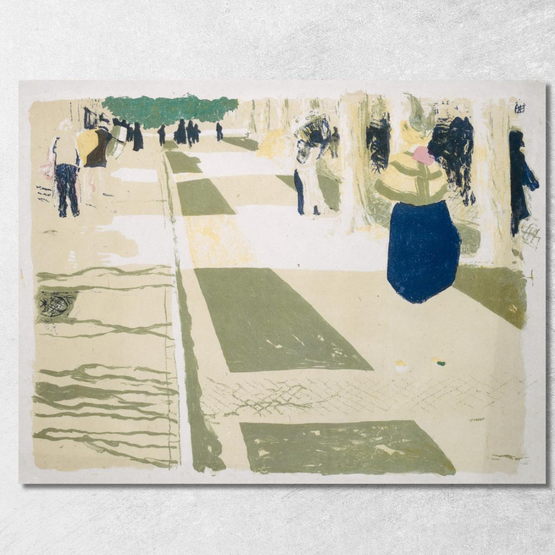 Il Viale Édouard Vuillard evu93 quadro stampato su tela Il Viale Édouard Vuillard evu93 quadro stampato su tela