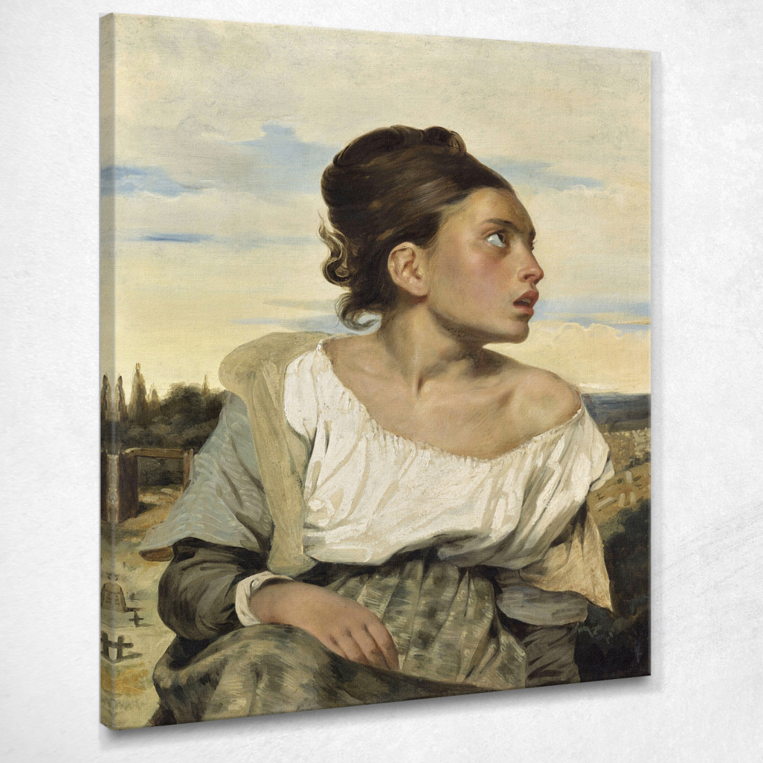 Ragazza Orfana Al Cimitero Eugène Delacroix edx85 quadro stampato su tela Ragazza Orfana Al Cimitero Eugène Delacroix edx85 quadro stampato su tela