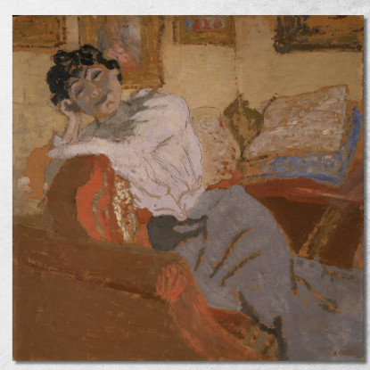 La Signora Hessel Sul Divano Édouard Vuillard evu102 quadro stampato su tela