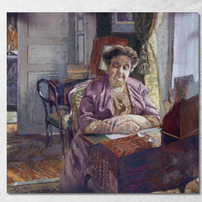 Ritratto Di Signora Frantz Jourdain Édouard Vuillard evu139 quadro stampato su tela