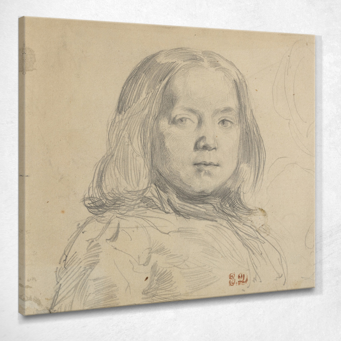 Ritratto Di Un Bambino Eugène Delacroix edx92 quadro stampato su tela Ritratto Di Un Bambino Eugène Delacroix edx92 quadro stampato su tela