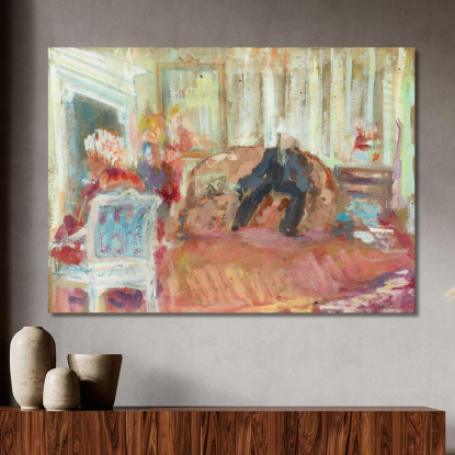 L'Appartamento Hessel Rue De Rivoli Parigi Édouard Vuillard evu162 quadro stampato su tela