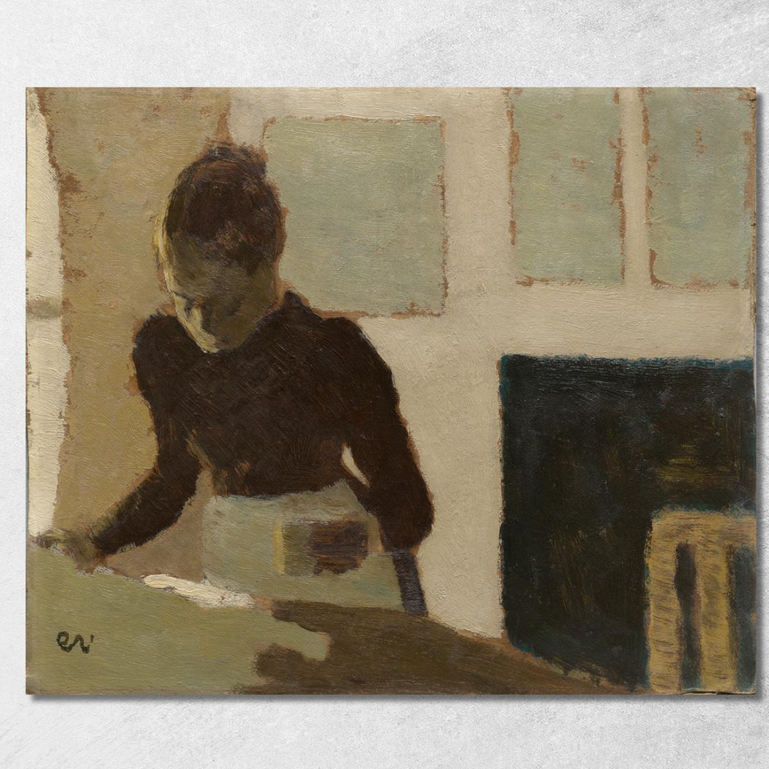 Donna Che Stira Édouard Vuillard evu178 quadro stampato su tela Donna Che Stira Édouard Vuillard evu178 quadro stampato su tela