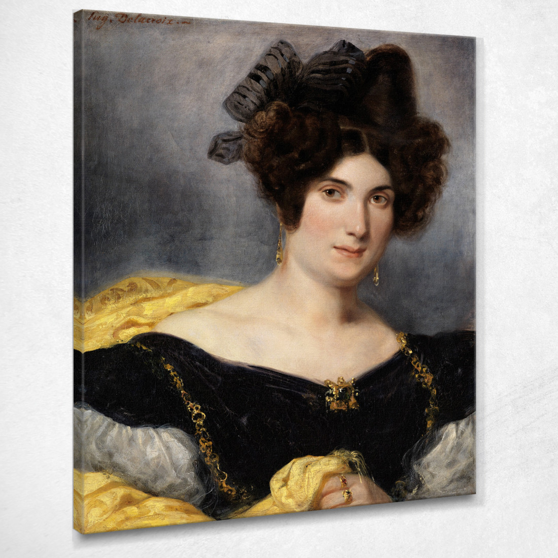 Ritratto Di Signora François Simon Eugène Delacroix edx97 quadro stampato su tela Ritratto Di Signora François Simon Eugène Delacroix edx97 quadro stampato su tela