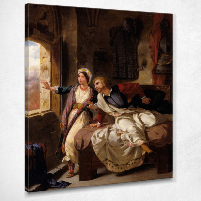 Rebecca E L'Ivanhoe Ferito Eugène Delacroix edx98 quadro stampato su tela