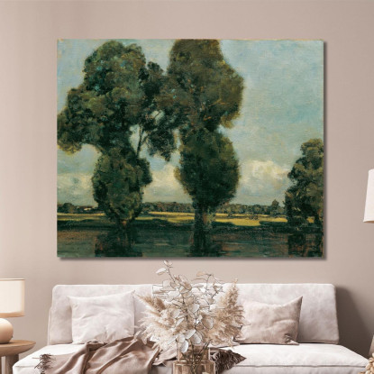 Pioppi Bianchi Adolf Hölzel ahl45 quadro stampato su tela