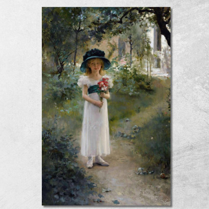 Nel Giardino Albert Edelfelt aed6 quadro stampato su tela