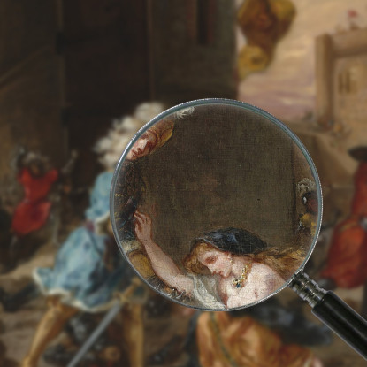 Scena Dal Romanzo Di Amadis De Gaule Eugène Delacroix edx104 quadro stampato su tela