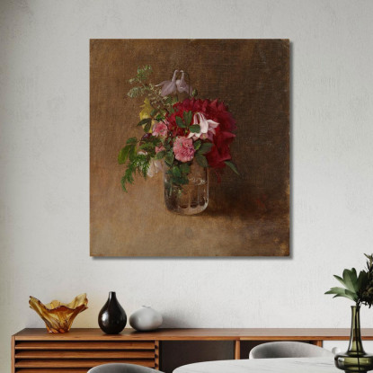 Fiori In Un Bicchiere Albert Edelfelt aed27 quadro stampato su tela